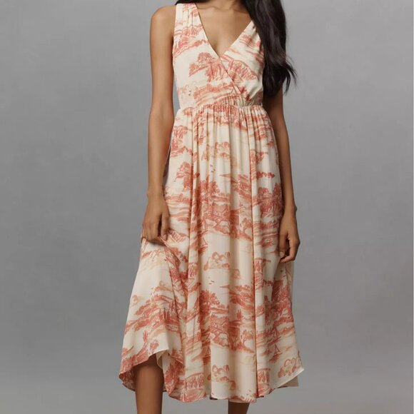 NWT Reformation Farah Sleeveless V-Neck Midi Dress - Picture 1 of 8